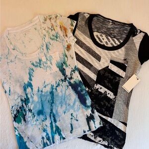 Calvin Klein Women's Tops - Blue and Black